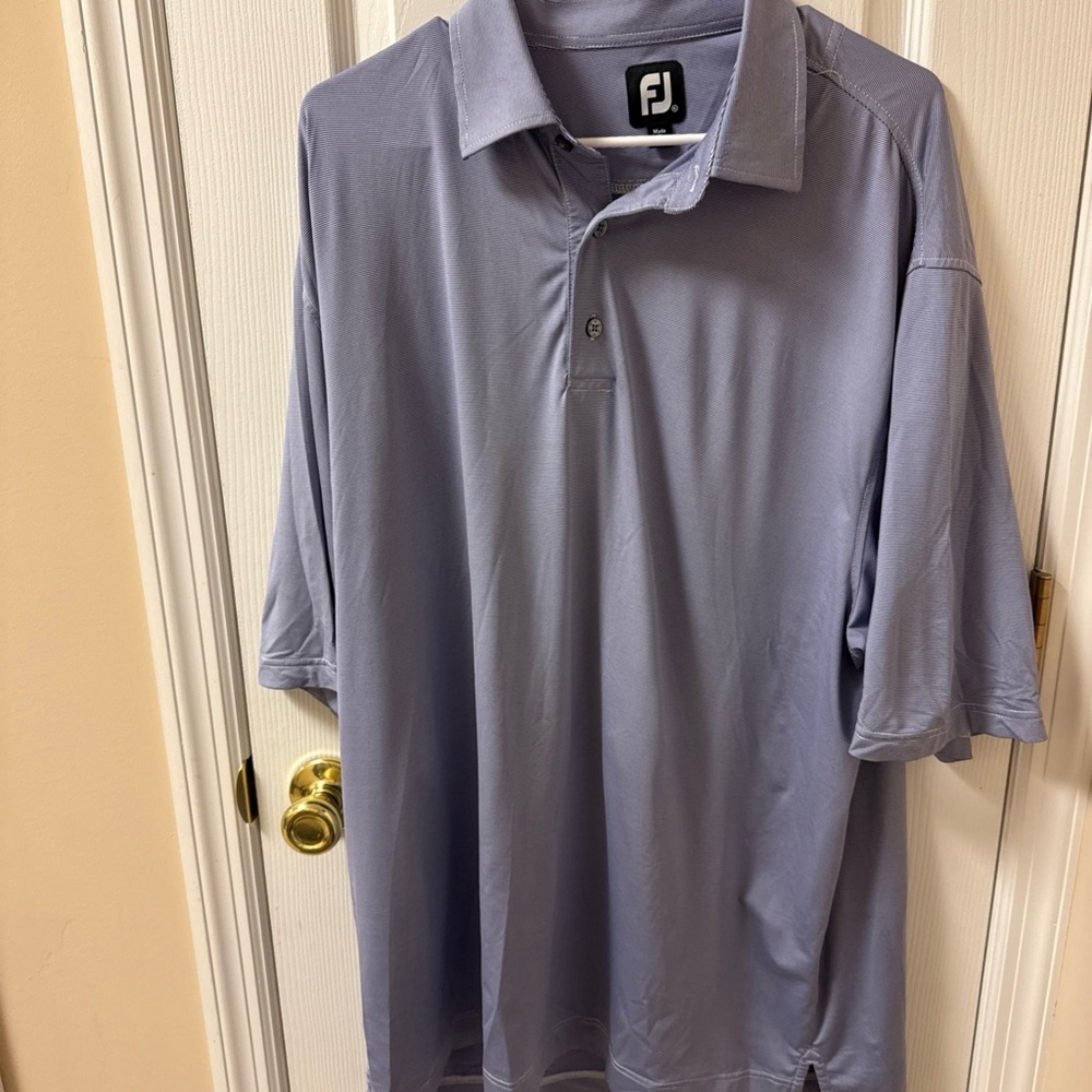 Men’s FootJoy Purple & White Polo Size 2XL